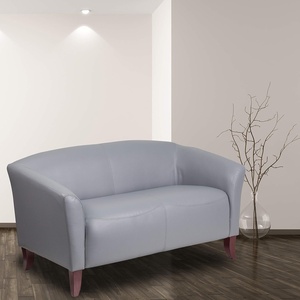 image:imageFlash Furniture HERCULES Imperial Series Gray LeatherSoft Loveseat