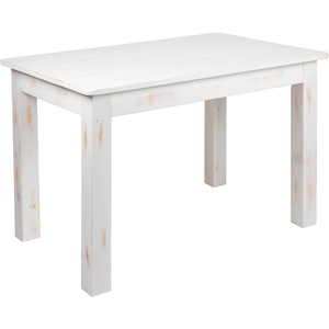 image:imageFlash Furniture HERCULES Series 46 x 30 Rectangular Antique Rustic White Solid Pine Farm Dining TableAntique Rustic White
