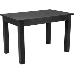 image:imageFlash Furniture HERCULES Series 46 x 30 Rectangular Antique Rustic White Solid Pine Farm Dining TableBlack Wash