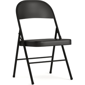 image:imageFlash Furniture HERCULES Series Double Braced Black Metal Folding ChairBlack