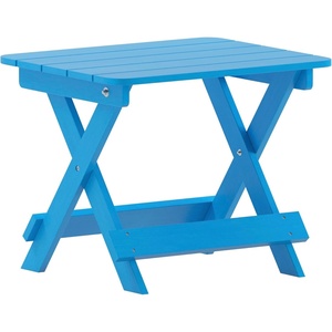 image:imageFlash Furniture Halifax Outdoor Folding Side Table Portable AllWeather HDPE Adirondack Side Table BlueBlue
