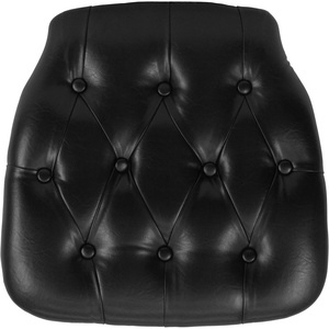 image:imageFlash Furniture Hard Gold Tufted Vinyl Chiavari Chair CushionBlack