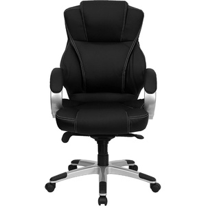 image:imageFlash Furniture Hawkins High Back Black LeatherSoft Contemporary Executive Swivel Ergonomic Office Chair