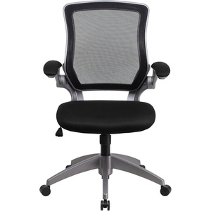 image:imageFlash Furniture Kale MidBack Black Mesh Swivel Ergonomic Task Office Chair with Gray Frame and FlipUp Arms