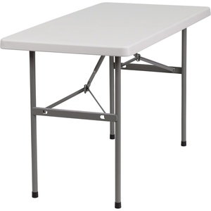 image:imageFlash Furniture Kathryn 4Foot Granite White Plastic Folding Table