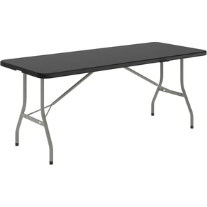 image:imageFlash Furniture Kathryn Commercial Grade 6Foot BiFold Granite Black Plastic Folding TableBlack
