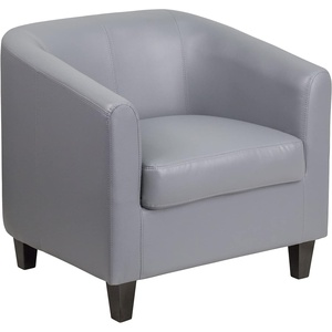 image:imageFlash Furniture Katie Brown LeatherSoft Lounge ChairGrey