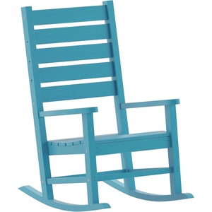 image:imageFlash Furniture Manchester Commercial Grade Outdoor Rocking Chair AllWeather HDPE IndoorOutdoor Rocker BlueBlue