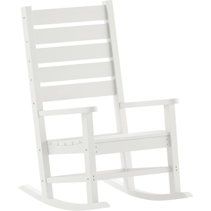 image:imageFlash Furniture Manchester Commercial Grade Outdoor Rocking Chair AllWeather HDPE IndoorOutdoor Rocker BlueWhite
