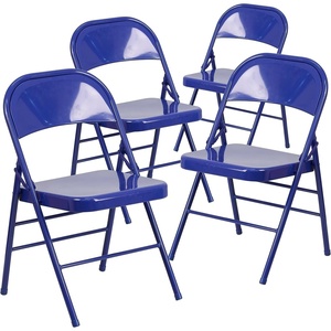image:imageFlash Furniture Metal Folding Chairs Impulsive Purple Pack of 2Set of 4
