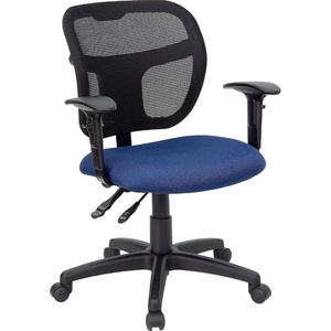 image:imageFlash Furniture MidBack Navy Blue Mesh Swivel Task Office Chair with Back Height AdjustmentNavy Blue