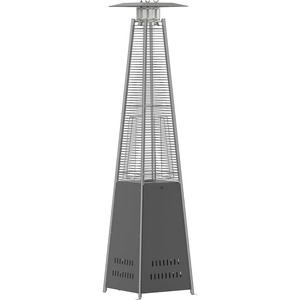 image:imageFlash Furniture Outdoor Patio Heater with Wheels  Silver  42000 BTU  75 Feet Tall  Stainless Steel  For Residential and Commercial UseSlate Gray