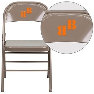 image:imageFlash Furniture Personalized Hercules Series Triple Braced amp Double Hinged Beige Metal Folding Chair HF3MC309ASBGETXTEMBVYLGG