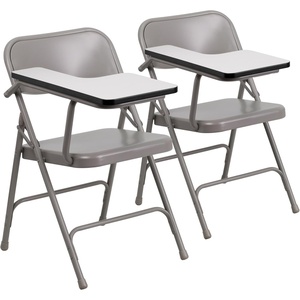 image:imageFlash Furniture Ralph Premium Steel Folding Chair with Right Handed Tablet ArmSet of 2