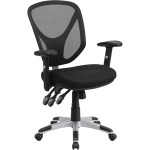 image:imageFlash Furniture Sam MidBack Black Mesh Multifunction Swivel Ergonomic Task Office Chair with Adjustable Arms