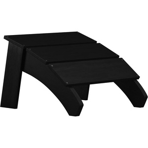 image:imageFlash Furniture Sawyer IndoorOutdoor Commercial Grade Adirondack Ottoman  Gray AllWeather Adirondack Style FootrestBlack