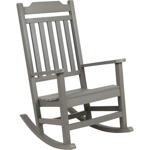image:imageFlash Furniture Set of 2 Winston AllWeather Rocking Chair in Red Faux WoodGrey