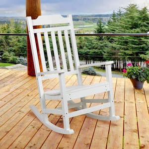 image:imageFlash Furniture Set of 2 Winston AllWeather Rocking Chair in Red Faux WoodWhite