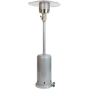 image:imageFlash Furniture Sol Patio Outdoor HeatingBronze Stainless Steel 40000 BTU Propane Heater with Wheels for Commercial amp Residential Use75 Feet TallSilver