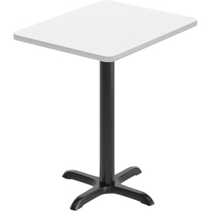 image:imageFlash Furniture Stiles 24 x 30 Rectangular Black Laminate Table Top with 22 x 22 Table Height BaseWhite
