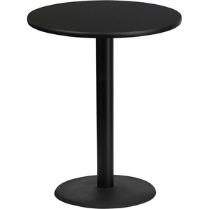 image:imageFlash Furniture Stiles 36 Round Mahogany Laminate Table Top with 24 Round Bar Height Table BaseBlack
