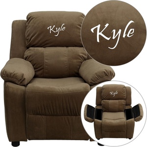 image:imageFlash Furniture TXT Brown MIC Kids Recliner