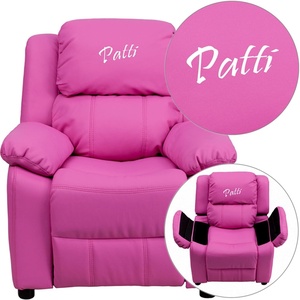image:imageFlash Furniture TXT Hot Pink VYL Kids Recliner