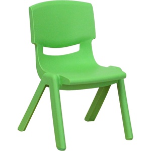 image:imageFlash Furniture Whitney 10 Pack Red Plastic Stackable School Chair with 105 Seat HeightGreen