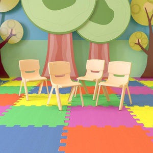image:imageFlash Furniture Whitney 4 Pack Plastic Stackable School Chairs with 1325 Seat Height Assorted ColorsNatural