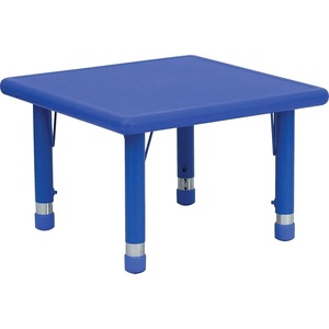 image:imageFlash Furniture Wren 24 Square Natural Plastic Height Adjustable Activity TableBlue