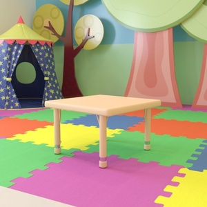 image:imageFlash Furniture Wren 24 Square Natural Plastic Height Adjustable Activity TableNatural