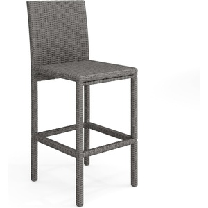 image:imageMartha Stewart Bedford IndoorOutdoor Patio Bar Stools with Rattan Wicker Finish in Brown Set of 2Grey