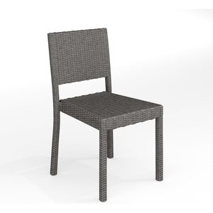 image:imageMartha Stewart Bedford IndoorOutdoor Stackable Patio Chair with Rattan Wicker Finish in GrayGrey