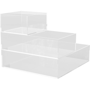 image:imageMartha Stewart Brody Desktop Storage Organizer Stack and Slide Plastic Organizer Tray Organizer for Office Kitchen or Vanity 2S 1M3 x 375 1  3 x 75 1  75 x 625 1