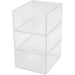 image:imageMartha Stewart Brody Desktop Storage Organizer Stack and Slide Plastic Organizer Tray Organizer for Office Kitchen or Vanity 2S 1M3 x 375 1