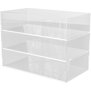 image:imageMartha Stewart Brody Desktop Storage Organizer Stack and Slide Plastic Organizer Tray Organizer for Office Kitchen or Vanity 2S 1M3 x 75 1