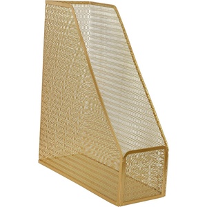 image:imageMartha Stewart Ryder Gold Mesh Metal Single Slot Magazine File Holder Desktop Organizer 975 x 375 x 115