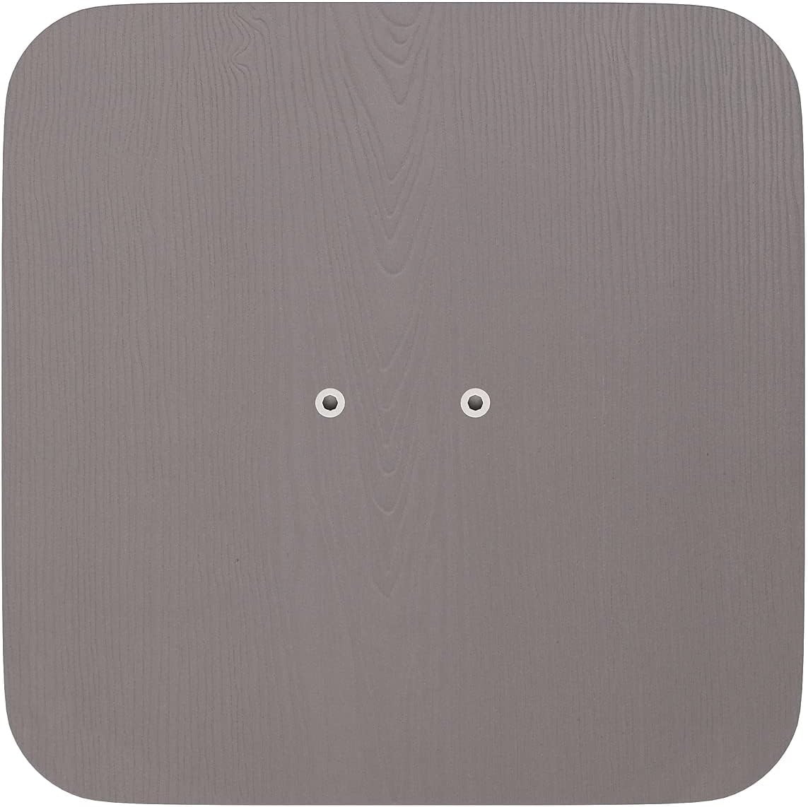 image:imageFlash Furniture Perry Set of 4 Poly Resin Wood Seat  Gray Polystyrene  Rounded Edges for Comfort  For Colorful Metal Chairs and Stools  IndoorOutdoorGray