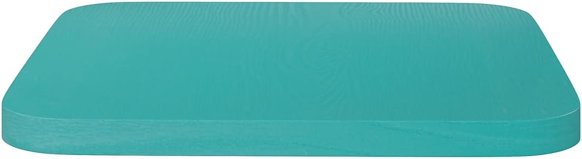 image:imageFlash Furniture Perry Set of 4 Poly Resin Wood Seat  Gray Polystyrene  Rounded Edges for Comfort  For Colorful Metal Chairs and Stools  IndoorOutdoorMint