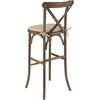 image:imageFlash Furniture 2 Pk HERCULES Series Dark Antique Wood Cross Back Barstool with Cushion1 Pack