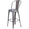 image:imageFlash Furniture 30 High Clear Coated Indoor Barstool with BackPack of 1