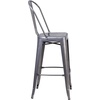image:imageFlash Furniture 30 High Clear Coated Indoor Barstool with BackSet of 4