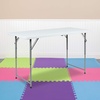 image:imageFlash Furniture 4Foot Height Adjustable BiFold Granite White Plastic Folding TableEasyFold