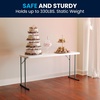 image:imageFlash Furniture 5 ft Plastic Folding Training Table Granite White  Durable Construction Commercial UseSolid