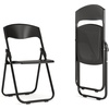 image:imageFlash Furniture 6 Pack HERCULES Series 500 lb Capacity Heavy Duty Black Plastic Folding Chair with Builtin Ganging BracketsBlack
