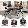 image:imageFlash Furniture 6 Pack HERCULES Series 500 lb Capacity Heavy Duty Black Plastic Folding Chair with Builtin Ganging BracketsBlack