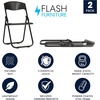 image:imageFlash Furniture 6 Pack HERCULES Series 500 lb Capacity Heavy Duty Black Plastic Folding Chair with Builtin Ganging BracketsBlack