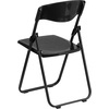image:imageFlash Furniture 6 Pack HERCULES Series 500 lb Capacity Heavy Duty Black Plastic Folding Chair with Builtin Ganging BracketsBlack