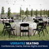 image:imageFlash Furniture 6 Pack HERCULES Series 500 lb Capacity Heavy Duty Black Plastic Folding Chair with Builtin Ganging BracketsBlack