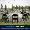 image:imageFlash Furniture 6 Pack HERCULES Series 500 lb Capacity Heavy Duty Black Plastic Folding Chair with Builtin Ganging BracketsBlack
